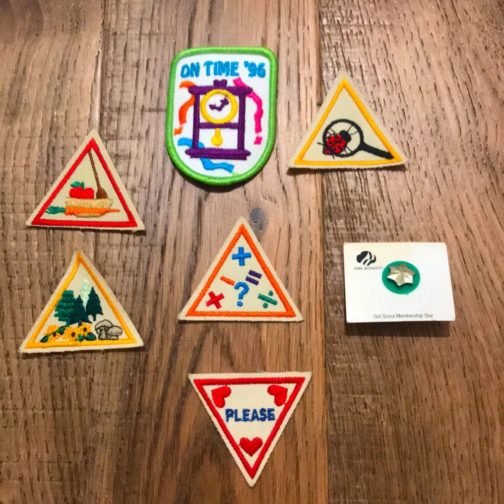 Vintage girl scout pin patch